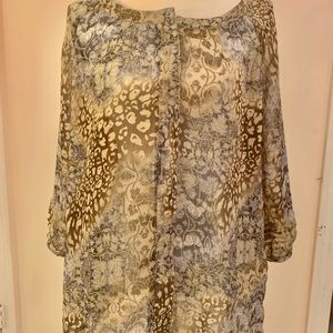 Large Liz Claiborne sheer blouse
